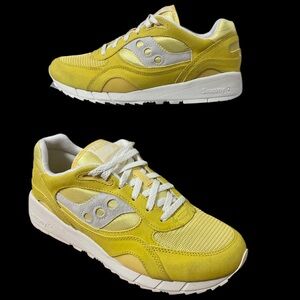 Saucony Shadow 6000 Yellow and White LifeStyle sneakers Men’s size 11 *NEW*NWB*